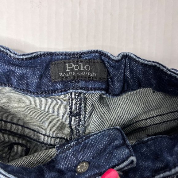 POLO Ralph Lauren Girls Size 12-14 Skinny Jeans Dark Blue Jean pants - Picture 10 of 12